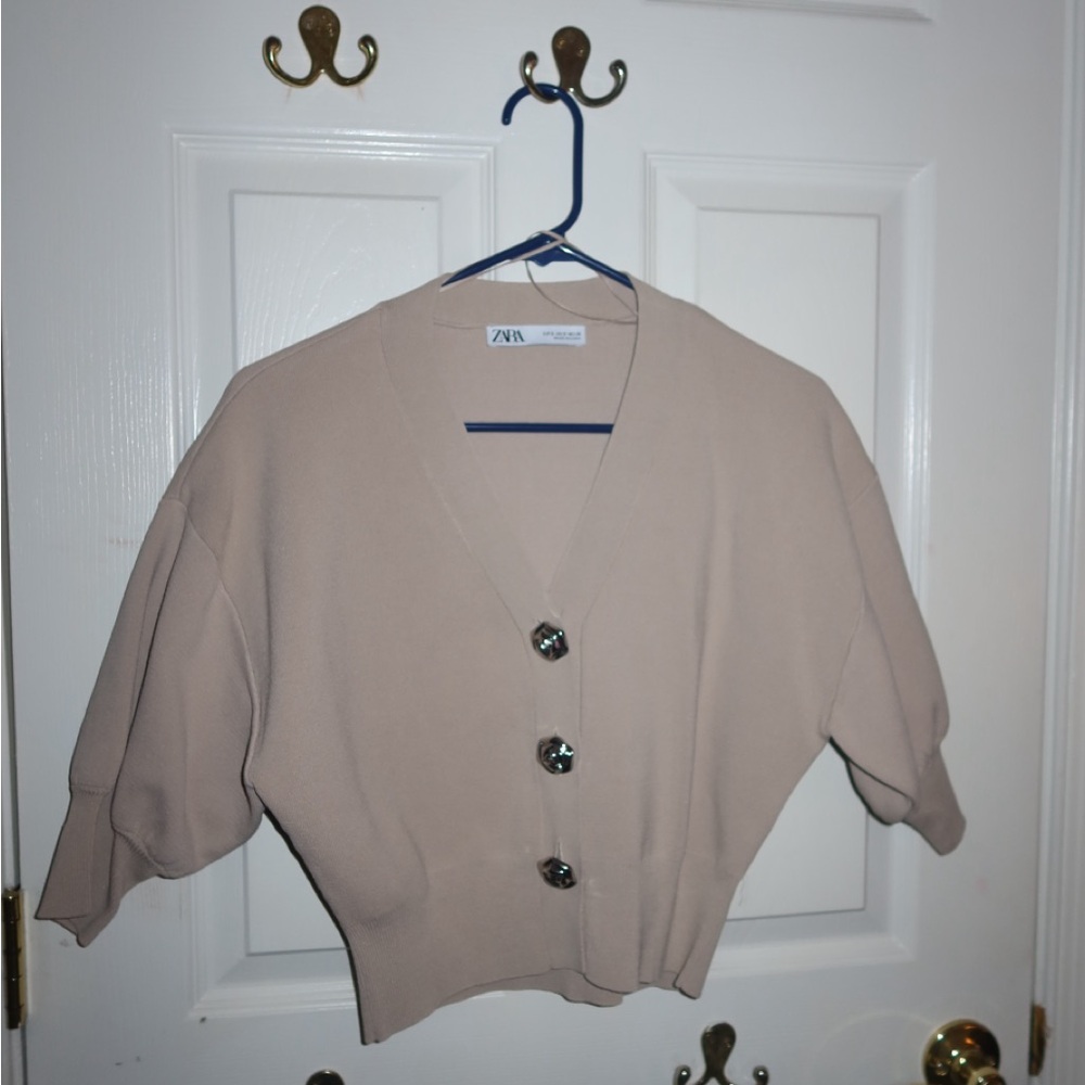 Zara Women's Cardigan in Beige